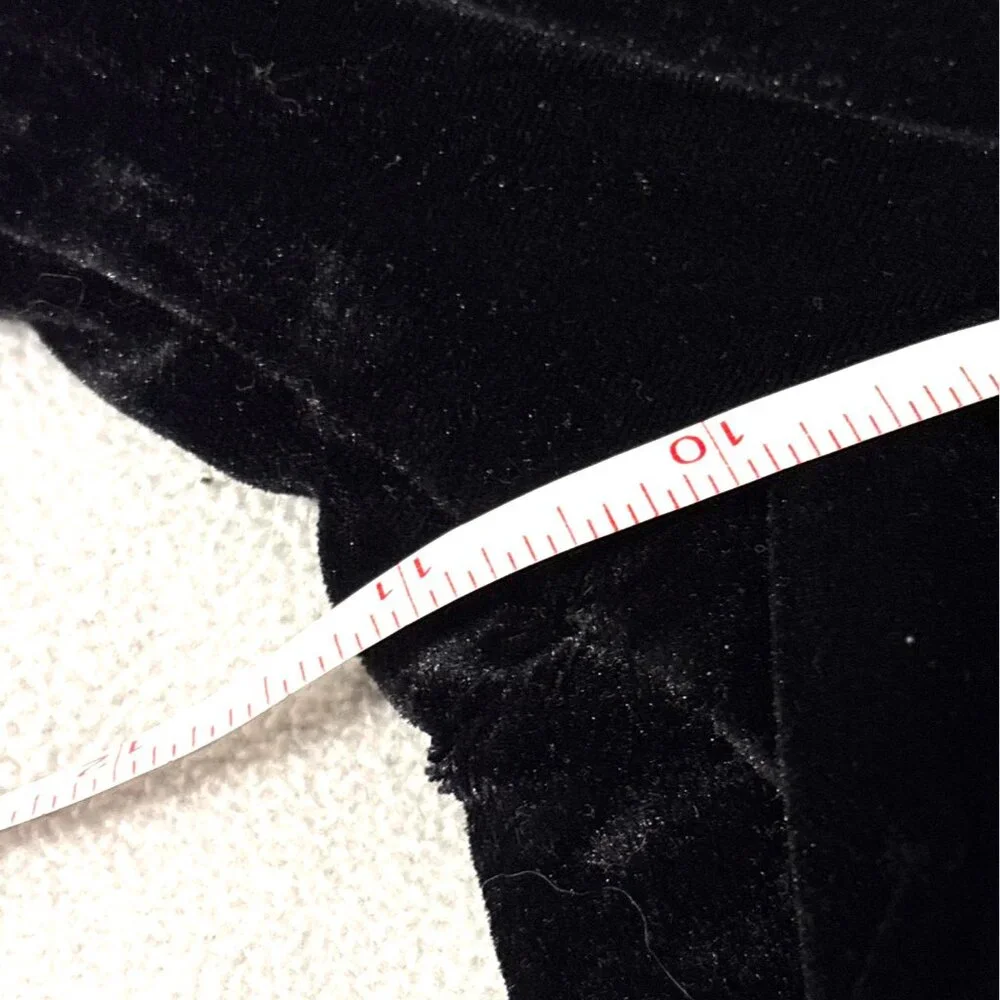 No Boundaries Black Velvet Flared Pants Size 11/13 witchy whimsygoth - Picture 5 of 6